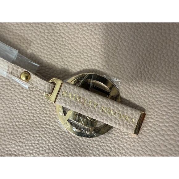 BADGLEY MISCHKA PINK BAG WITH LEATHER STITCHING NWT - Picture 2 of 7